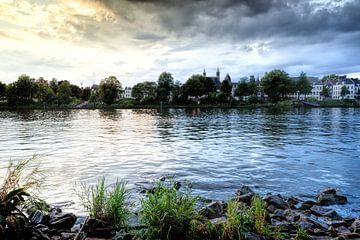 On the banks of The Meuse Maastricht by R Smallenbroek