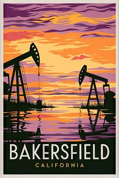 Bakersfield, Californië van Poster Art Shop