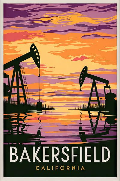 Bakersfield, California von Poster Art Shop
