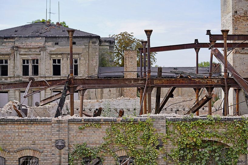 Demolition of the storage building of the complex Böllberger Mühle in Halle by Babetts Bildergalerie