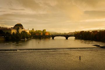 Prague bridge / Praag Tsjechie van Marika Fugee