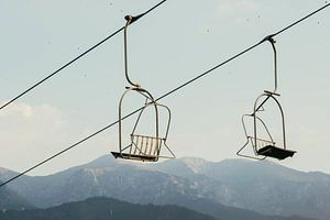 Téléski en été