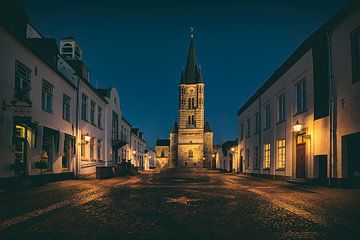 Ein verlassener Platz in Thorn, der weißen Stadt in Limburg