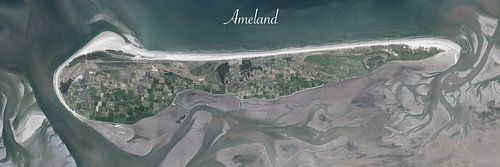 Panorama Luchtfoto van Ameland