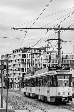 Tram 7 in Antwerpen van Ann Barrois