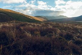 Tongariro Crossing in Neuseeland bei Sonnenaufgang von Linda Schouw