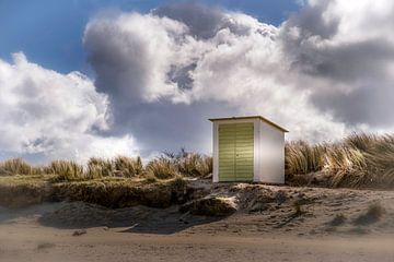 dreigende wolken op het strand van Els F.