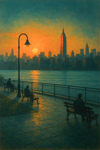 Williamsburg Waterfront: Manhattan Skyline Across the River