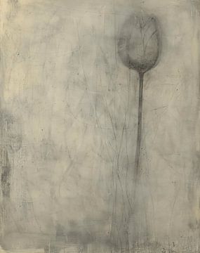 Tulip in wabi-sabi style by Japandi Art Studio