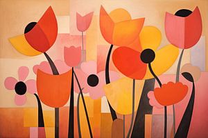 Mohnblumen abstrakt