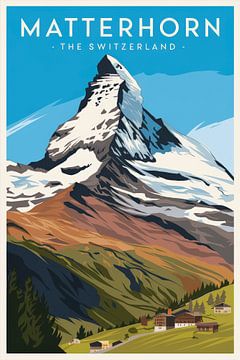 Matterhorn, Zwitserland van Poster Art Shop