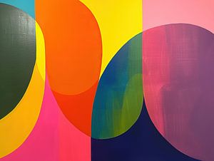 Geometrische bunte Malerei