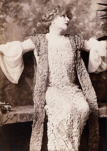 Sarah Bernhardt in "Francesca de Rimini" van Vintage Afbeeldingen