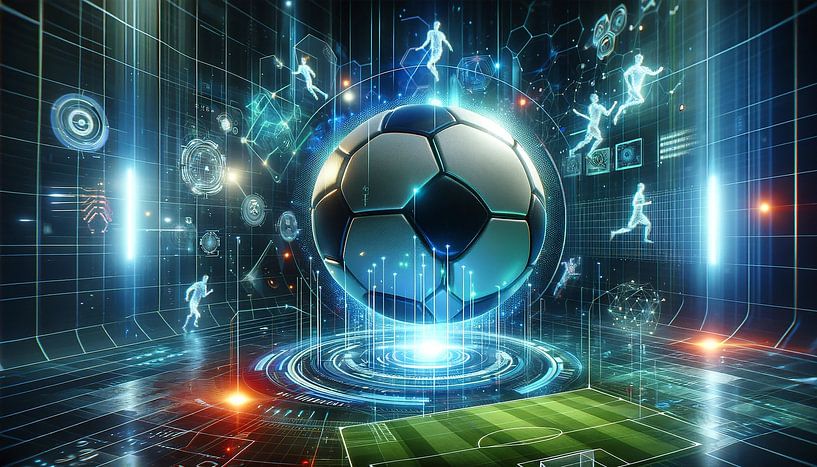 Voetbalsymfonie in het kosmisch orkest van artefacti