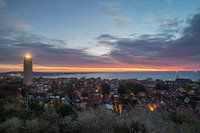 West-Terschelling met Brandaris in de vroege ochtend