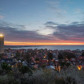 West-Terschelling met Brandaris in de vroege ochtend van Russcher Tekst & Beeld