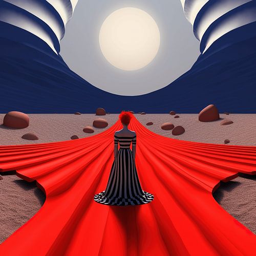 Le tapis rouge dans le désert