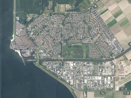Luchtfoto van Urk