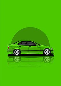 Art Car 1997 BMW M3 E36 green