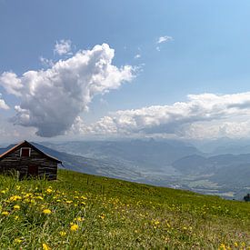 Cabane de montagne sur le Rigi Suisse sur Paul Veen