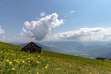 Cabane de montagne sur le Rigi Suisse sur Paul Veen