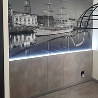 Photo de nos clients: Stadsfront Kampen avec Stedemaeght noir et blanc par Fotografie Ronald