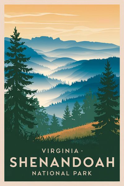 Shenandoah National Park, Virginia by Poster Art Shop