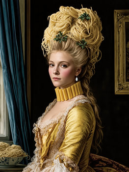 Old Masters with a Twist – Pasta Mania Queen