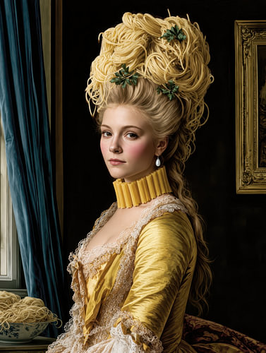 Oude Meesters met Knipoog - Pasta Mania Queen
