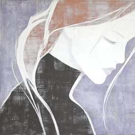 Zwischen Schweigen und Kragen von ARTEO Gemälde