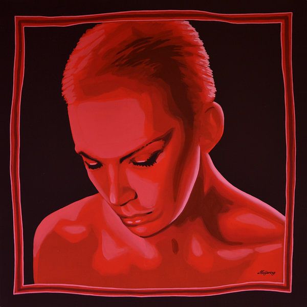 Annie Lennox of Eurythmics schilderij van Paul Meijering