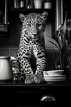 Jaguar in keuken van BlackPeonyX