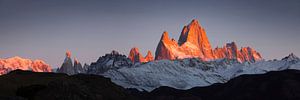 Le massif de Fitzroy au lever du soleil