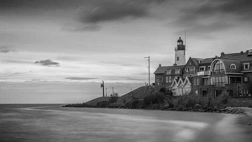 Vuurtoren van Urk in Zwart Wit