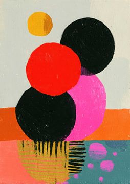 Stacked circles abstract by Niklas Maximilian