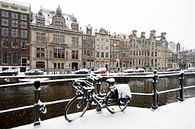 Das verschneite Amsterdam im Winter auf den Grachten von Eye on You Miniaturansicht