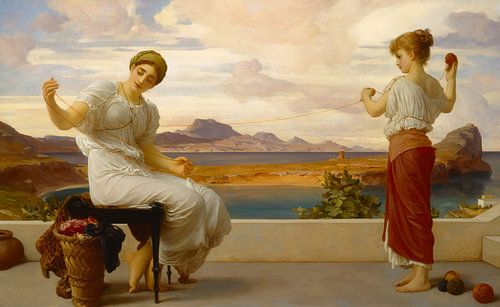 Het opwinden van de streng, Frederic Leighton....
