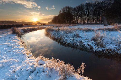 Zonsopkomst aan het Oostervoortse Diep