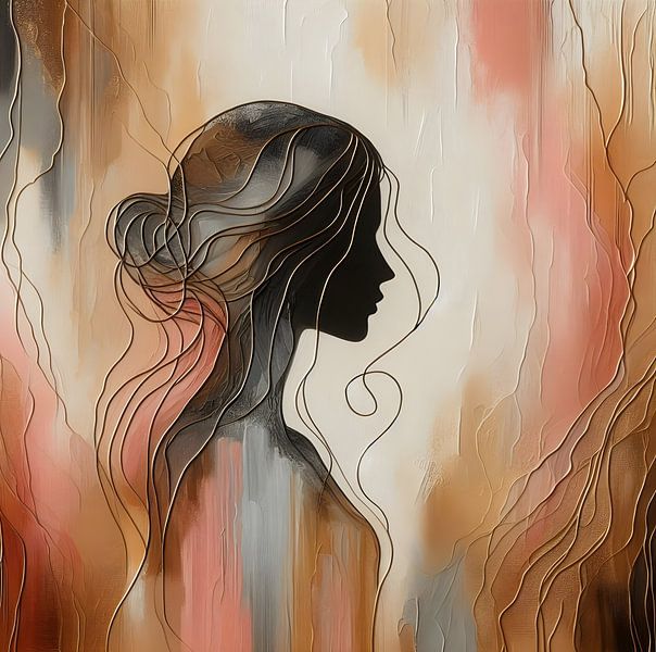 Silhouette pink by FoXo Art