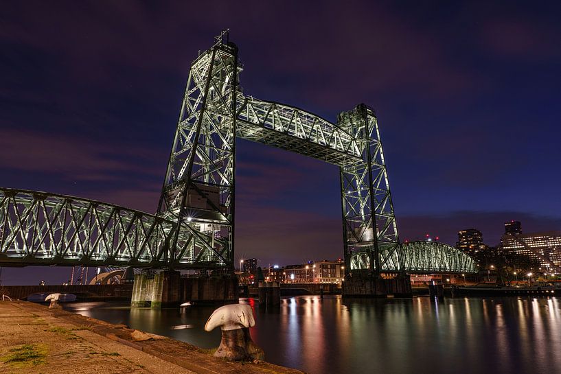 The Koningshaven bridge in Rotterdam: &quot;De Hef&quot;. by Jaap van den Berg