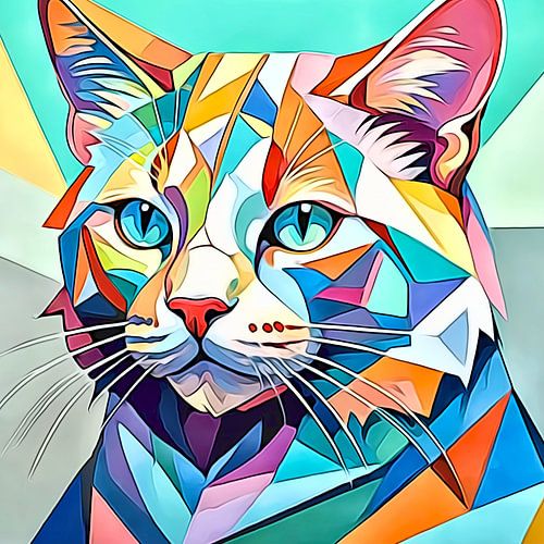 Katze in Pastell #3 von zam art