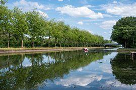 Bocholt, Limburg, Belgium - Trees reflecting in the Bocholt Here by Werner Lerooy