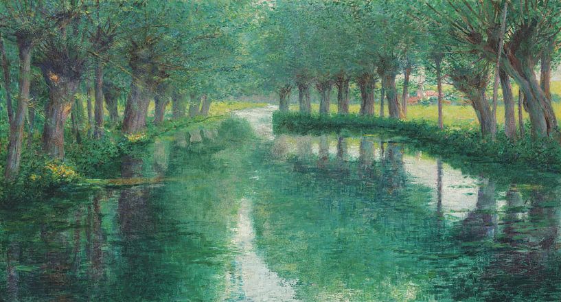 John Leslie Breck~Der Fluss Epte, Giverny von finemasterpiece