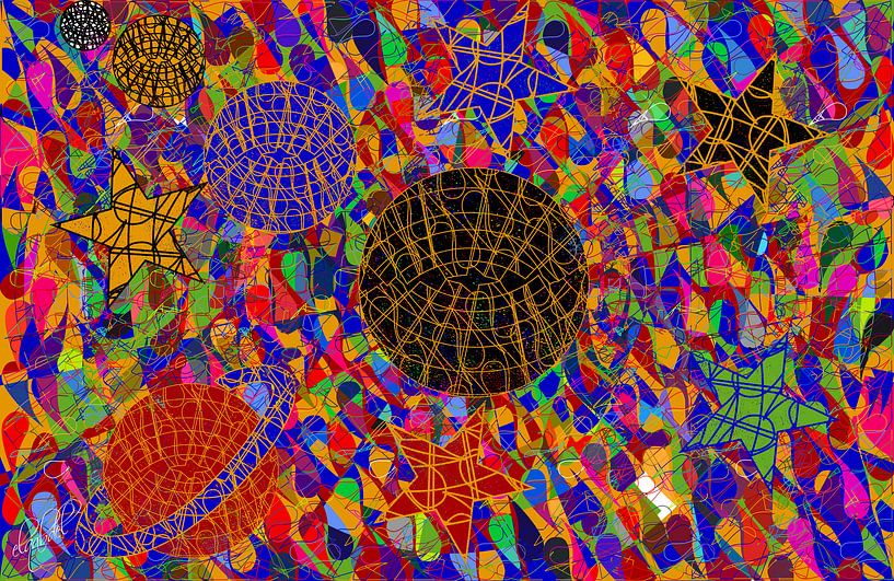 Geometric art of the coloured universe by EL QOCH