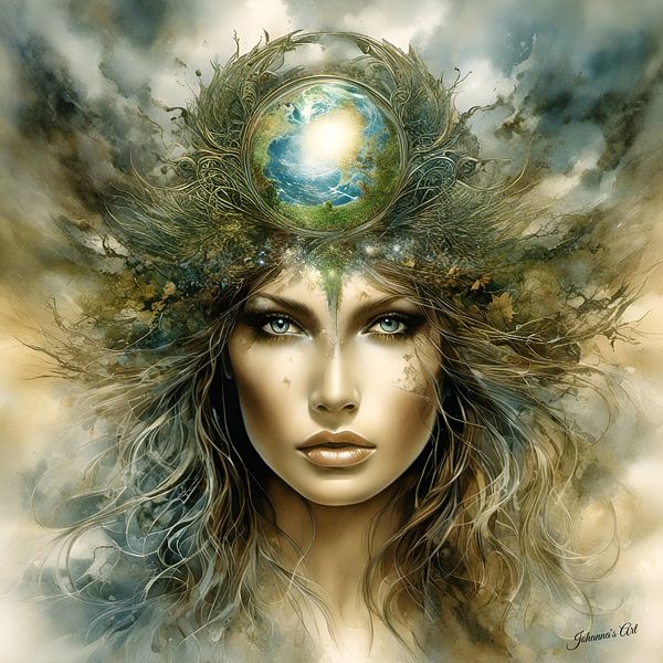 Guardians of the Ethereal Realm - Mother Earth 4 by Johannas Art Creations