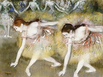 Edgar Degas,Dansers buigen omlaag