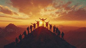 Top van triomf: Verenigd onder de zon