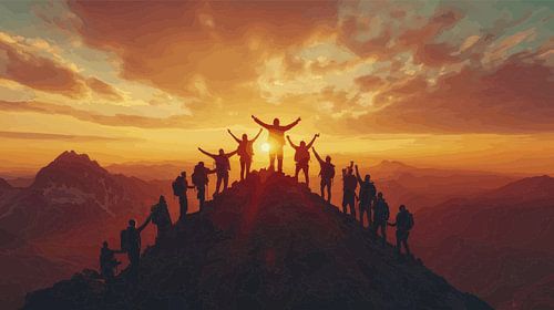 Top van triomf: Verenigd onder de zon