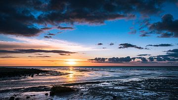 Zonsopgang boven de Waddenzee op Terschelling