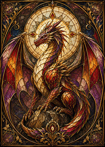 Purpurroter Kristalldrache